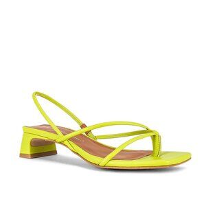 Women's Lime Green Strappy Sandals